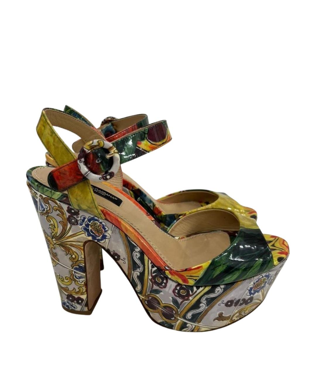 DOLCE&GABBANA Мульти босоножки, фото 1