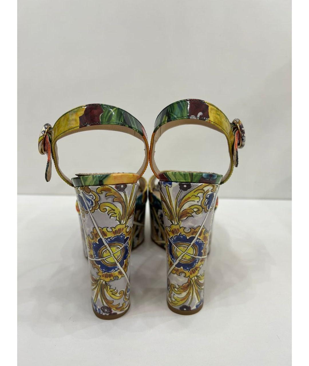 DOLCE&GABBANA Мульти босоножки, фото 3