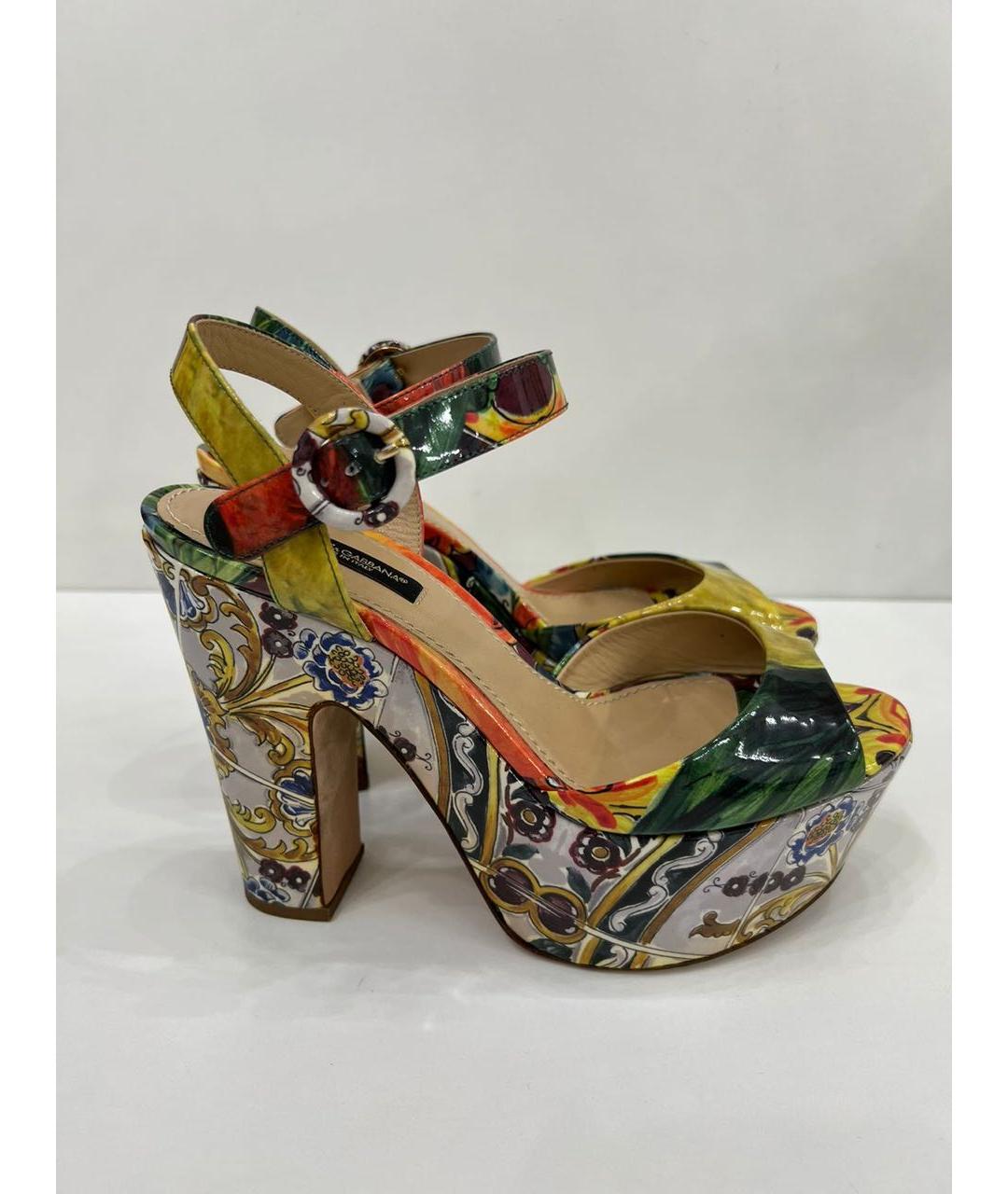 DOLCE&GABBANA Мульти босоножки, фото 9