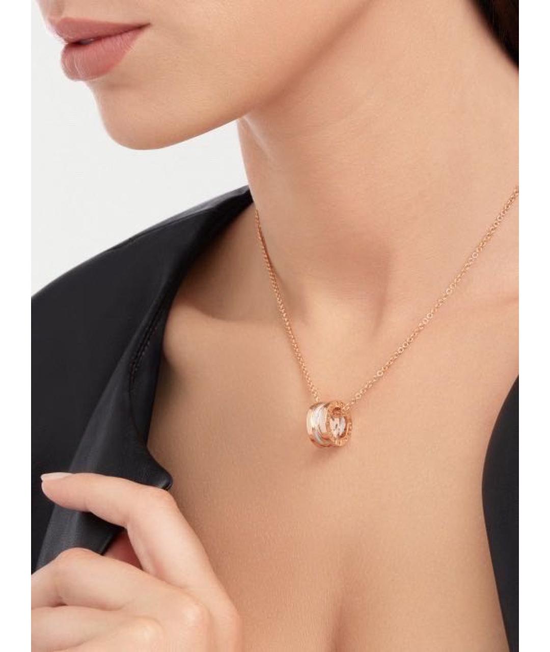 BVLGARI Золотое колье из розового золота, фото 4