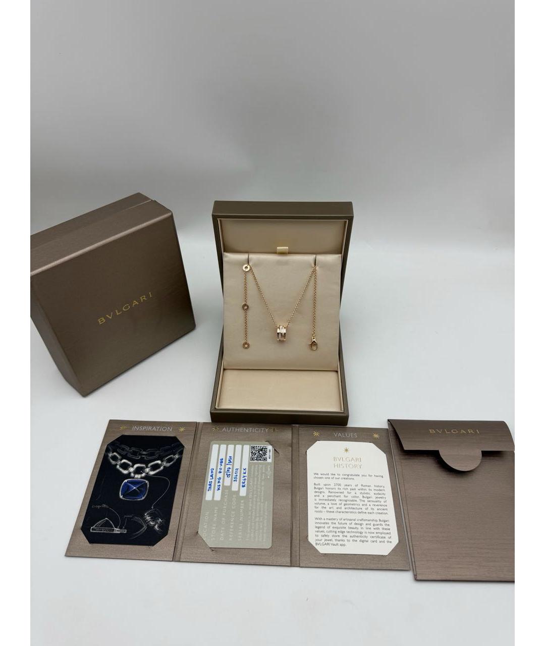 BVLGARI Золотое колье из розового золота, фото 2