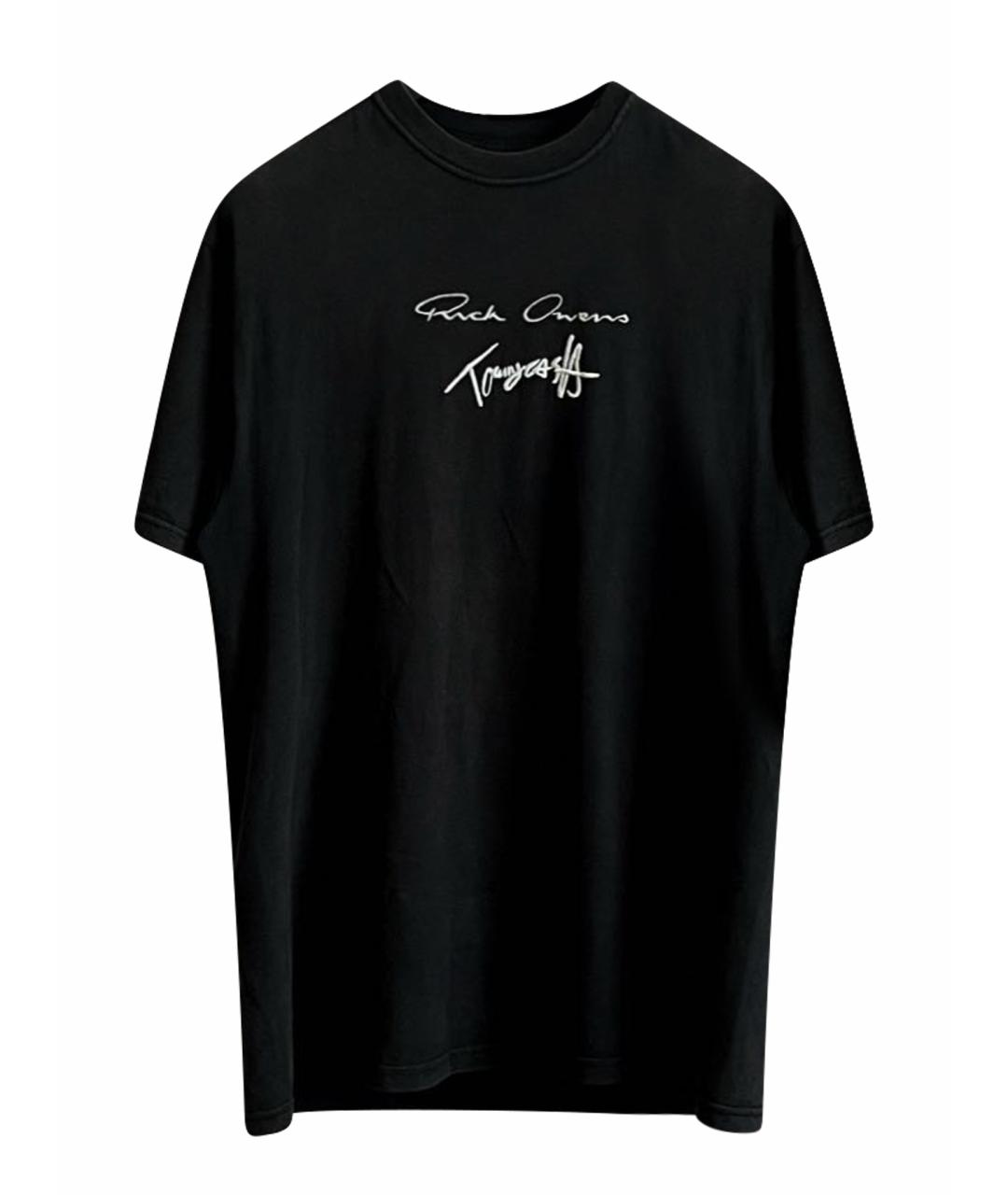 RICK OWENS Черная футболка, фото 1