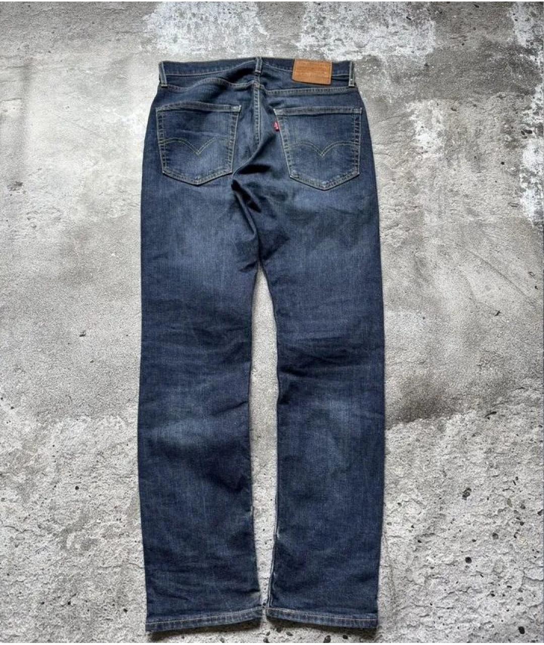 LEVI'S Синие хлопковые прямые джинсы, фото 2