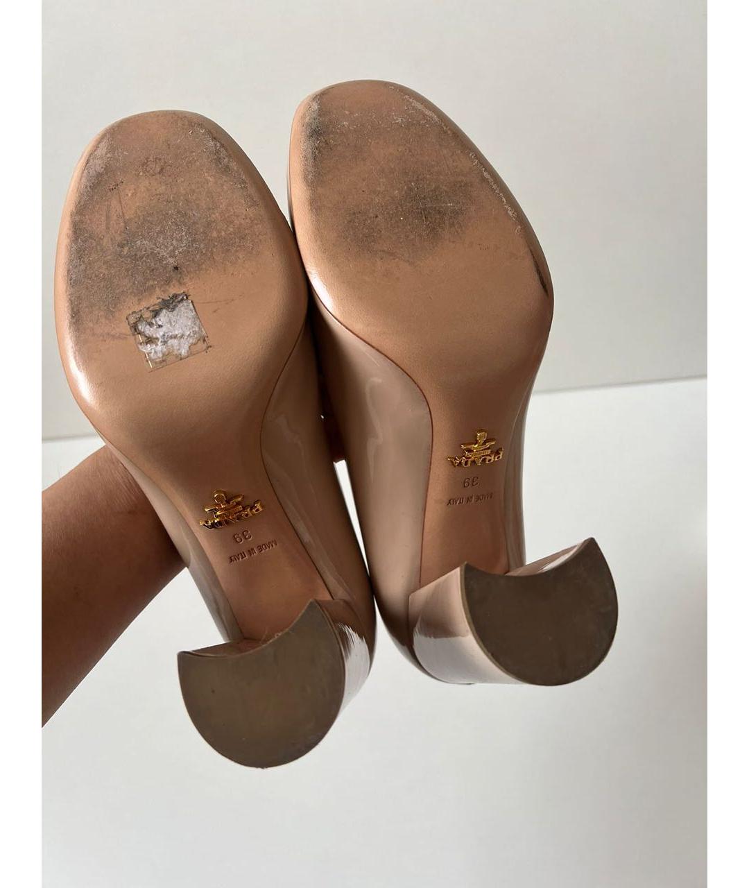 PRADA Бежевые туфли, фото 6
