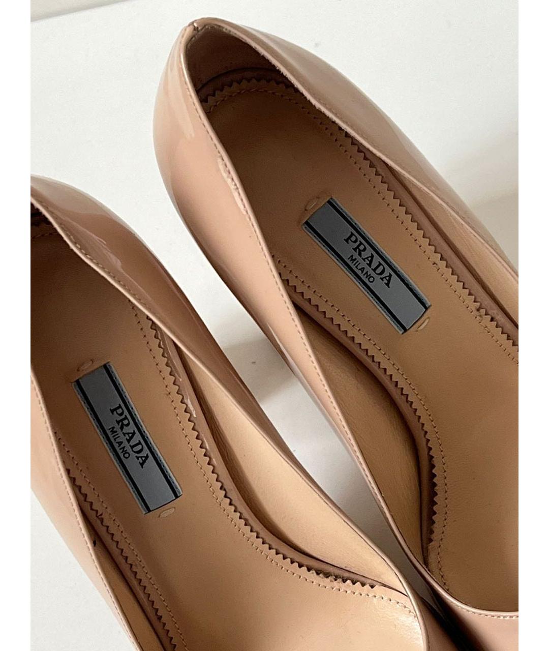 PRADA Бежевые туфли, фото 8