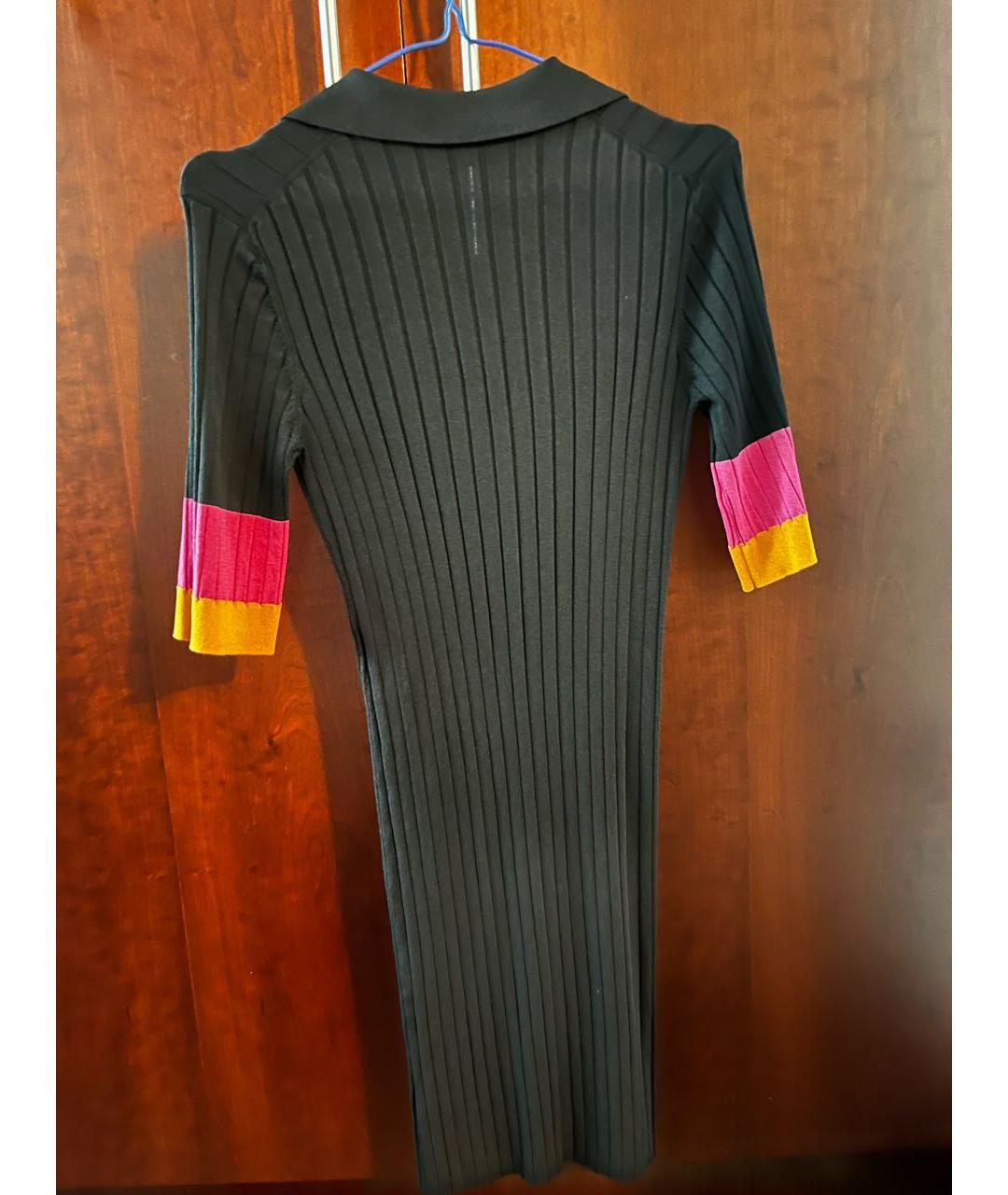 SONIA RYKIEL Черное вискозное повседневное платье, фото 2