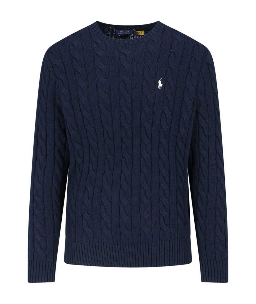 POLO RALPH LAUREN Синий хлопковый джемпер / свитер, фото 1