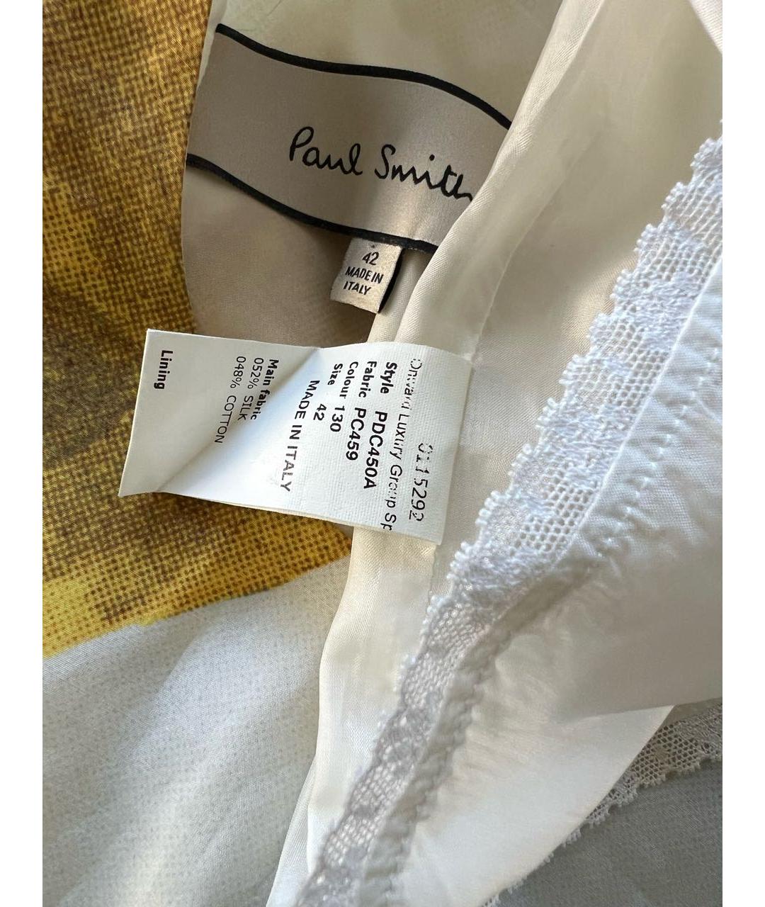 PAUL SMITH Мульти шелковое повседневное платье, фото 4