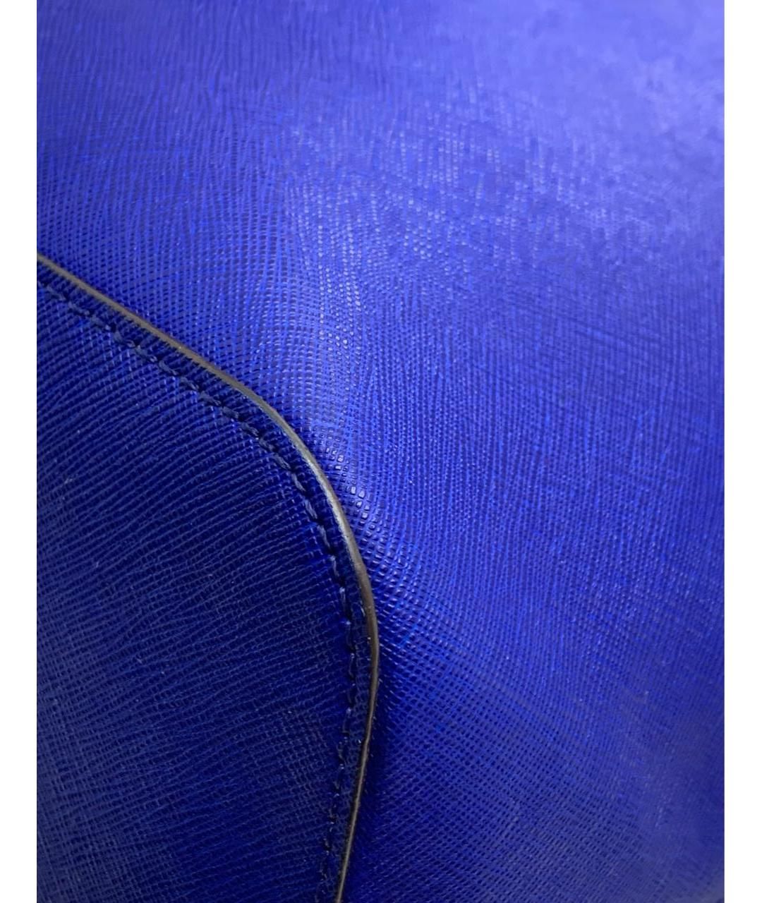 MICHAEL KORS Синяя кожаная сумка тоут, фото 7