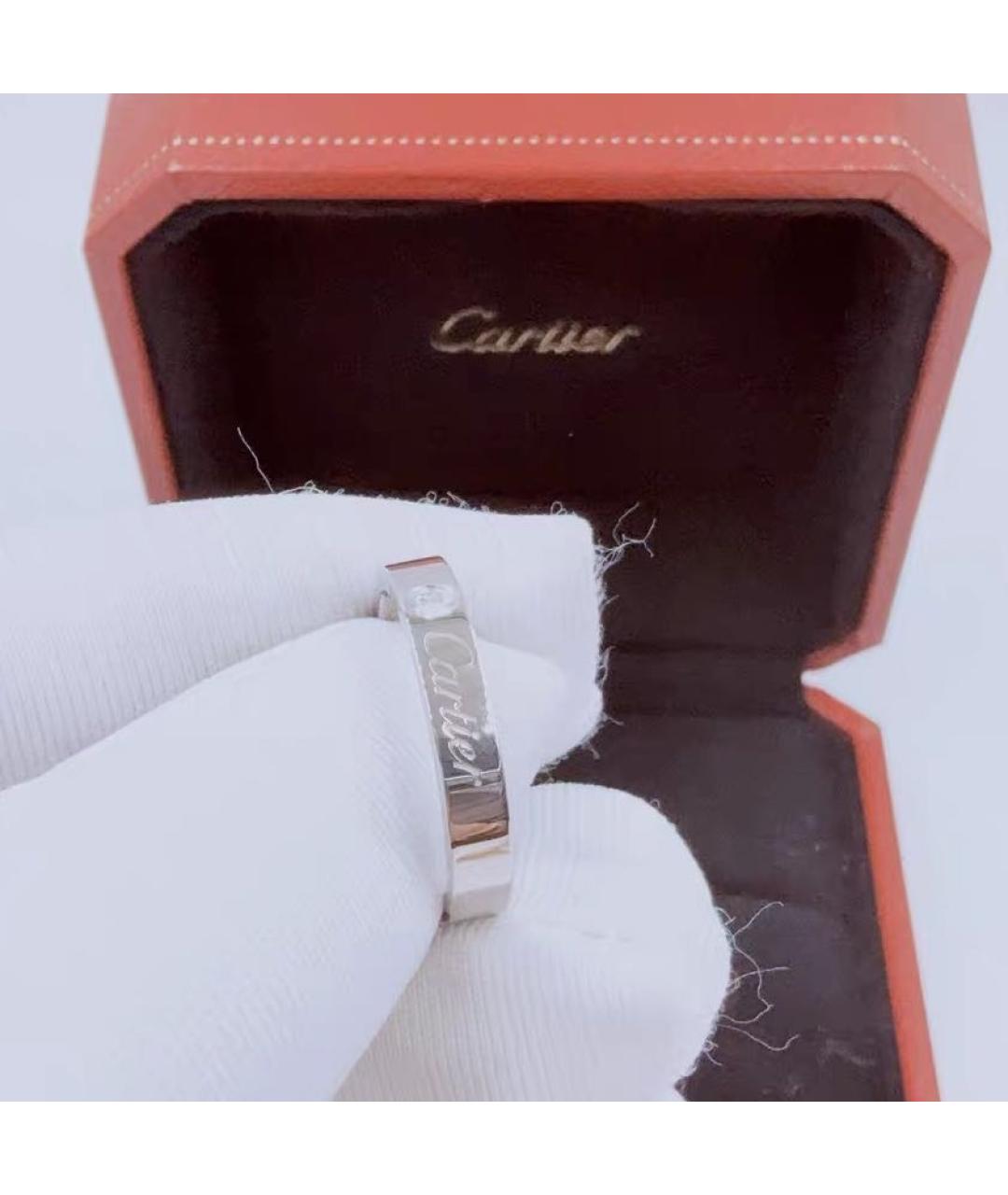 CARTIER Белое платиновое кольцо, фото 4