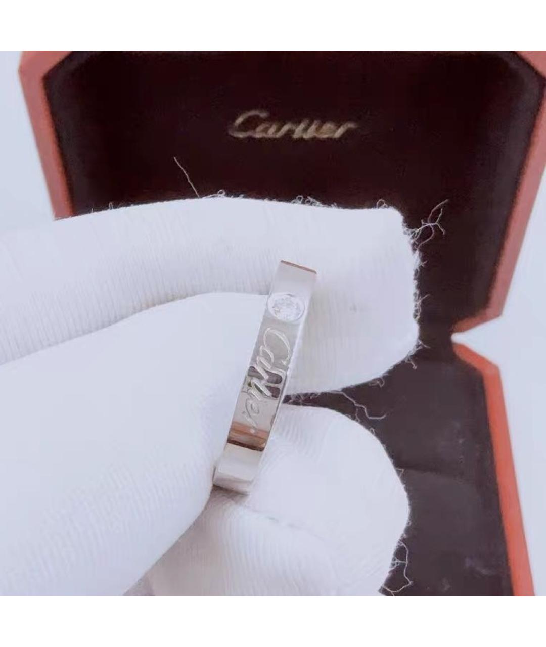 CARTIER Белое платиновое кольцо, фото 3