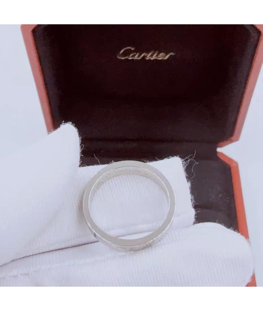 CARTIER Белое платиновое кольцо, фото 5
