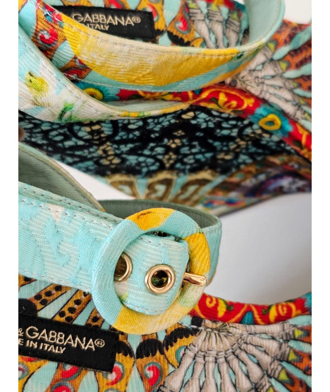 DOLCE&GABBANA Мульти босоножки, фото 7