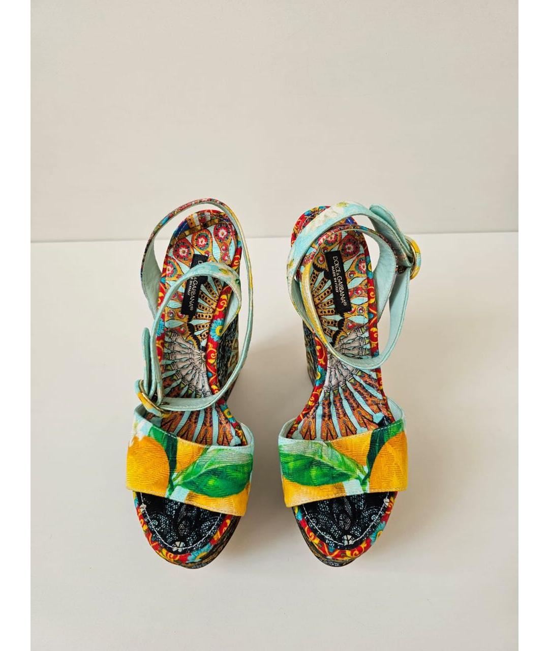 DOLCE&GABBANA Мульти босоножки, фото 2