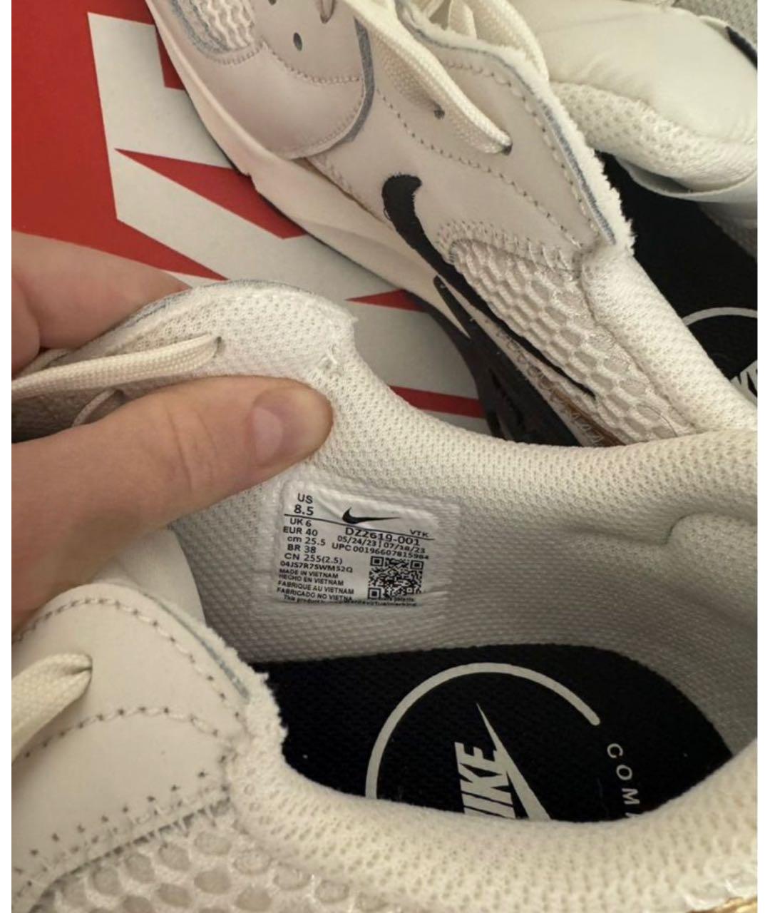 NIKE Белые текстильные кроссовки, фото 3
