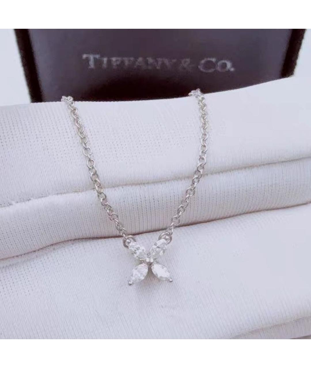 TIFFANY&CO Белое платиновое колье, фото 3