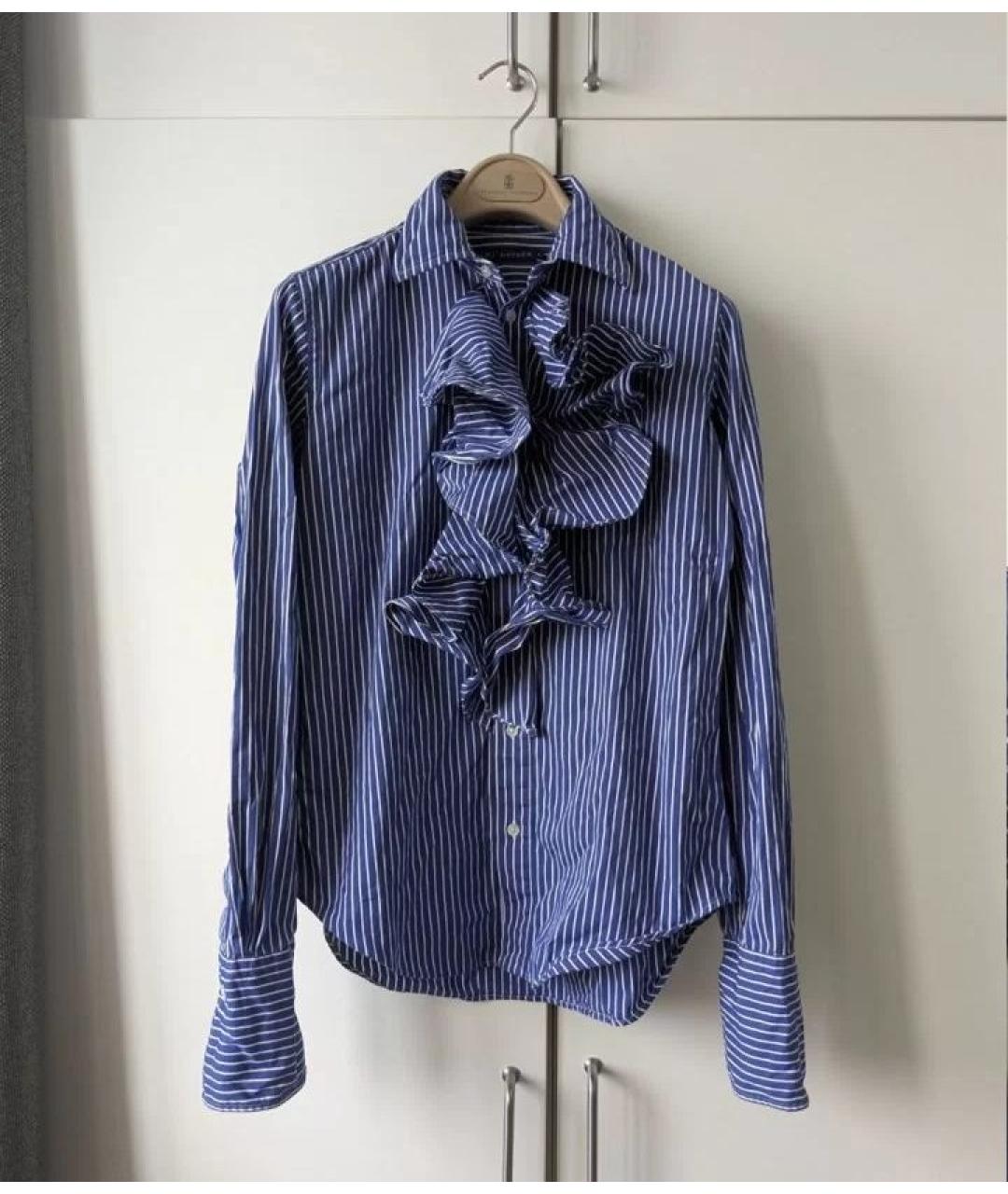 RALPH LAUREN Синяя хлопковая рубашка, фото 4