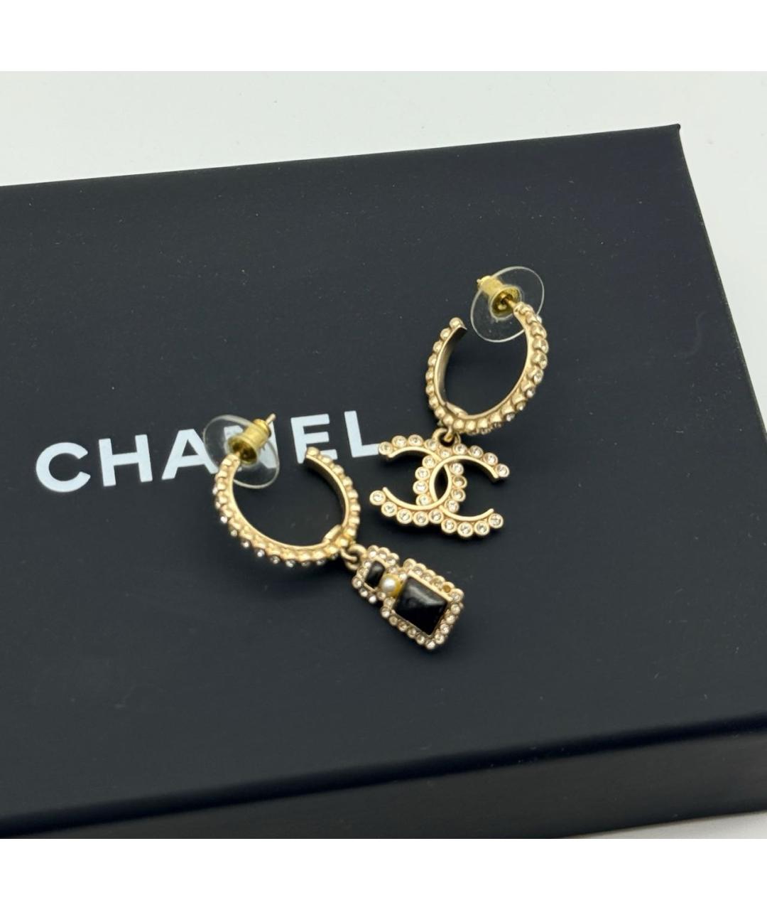 CHANEL Золотые серьги, фото 4