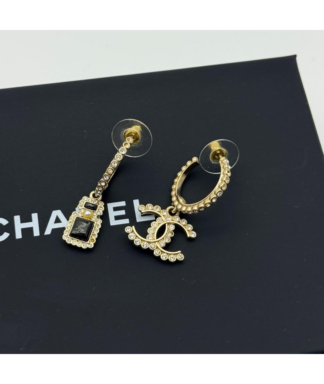 CHANEL Золотые серьги, фото 2