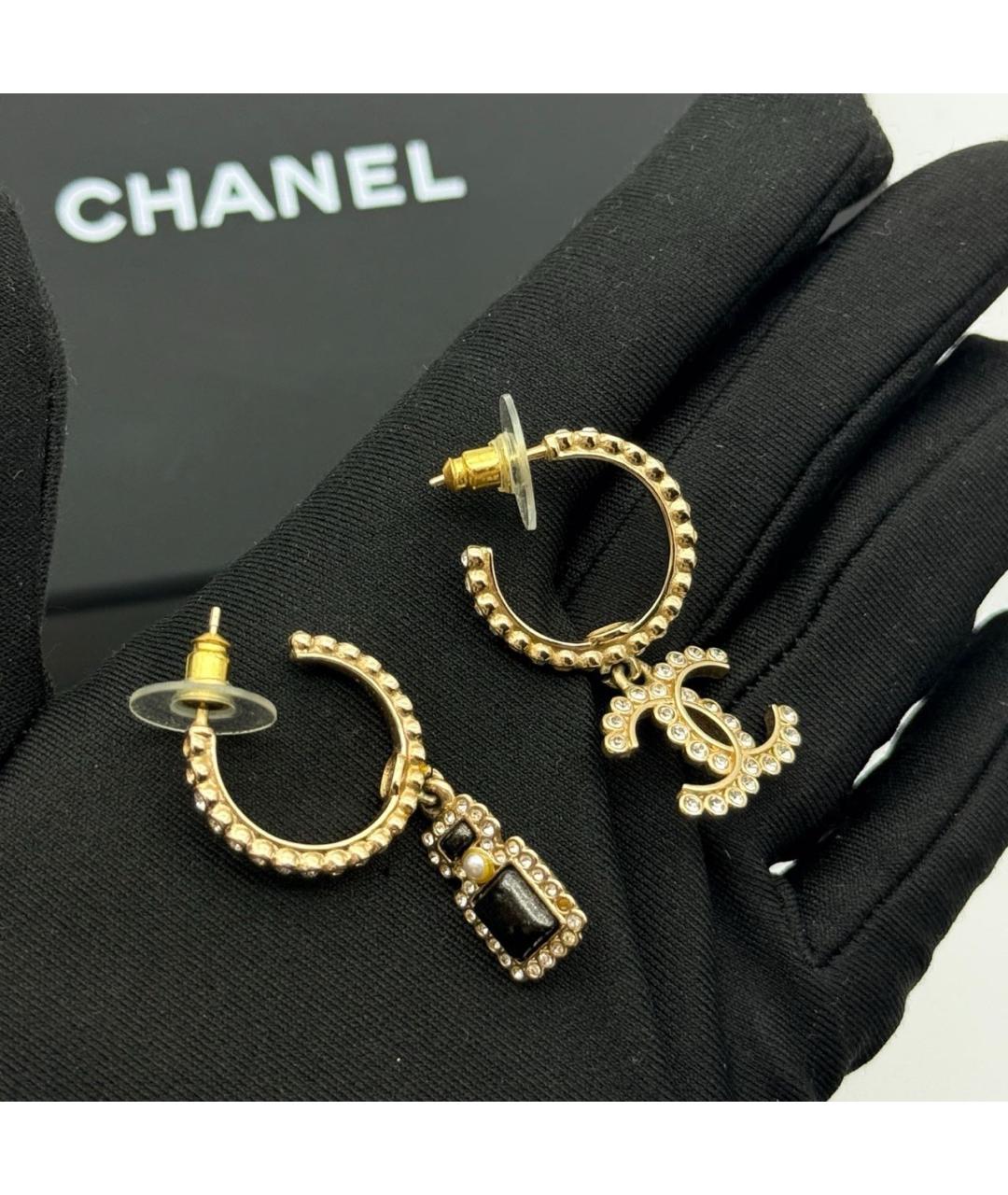 CHANEL Золотые серьги, фото 3