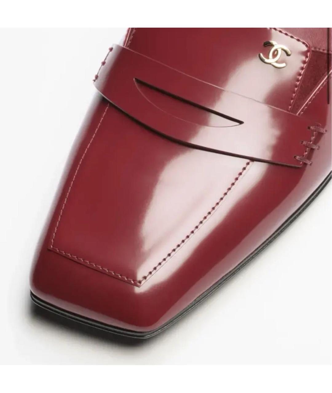 CHANEL Голубые мюли из лакированной кожи, фото 3