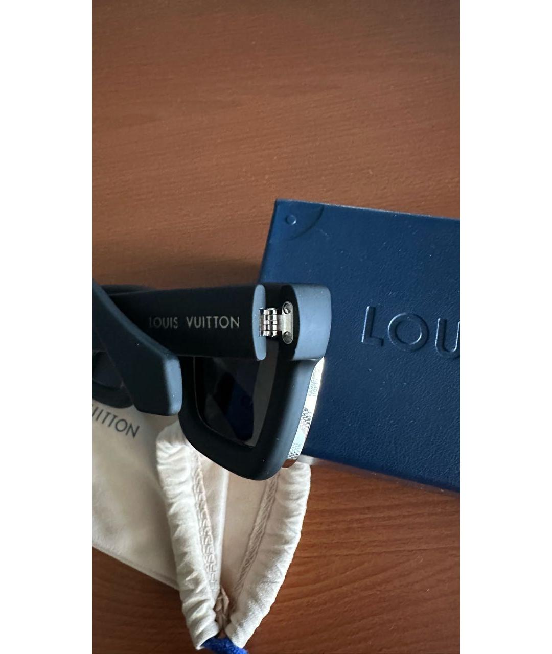 LOUIS VUITTON Черные пластиковые солнцезащитные очки, фото 3