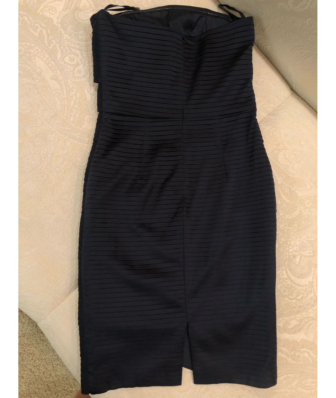 BLUMARINE Темно-синее полиэстеровое вечернее платье, фото 2