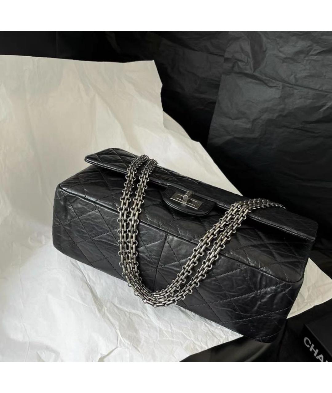 CHANEL Черная кожаная сумка через плечо, фото 3
