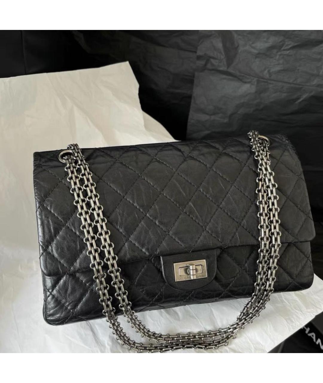 CHANEL Черная кожаная сумка через плечо, фото 6