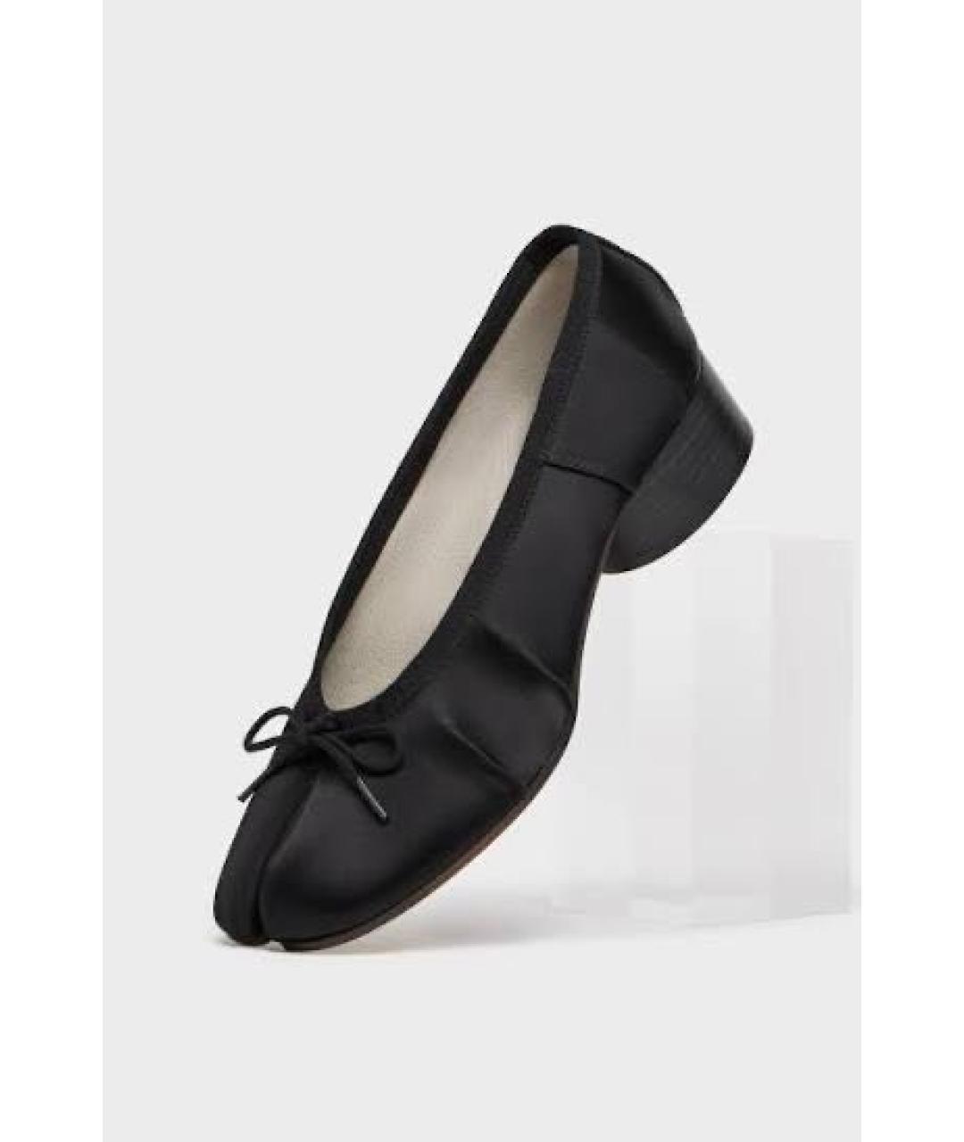 MAISON MARGIELA Черные текстильные туфли, фото 7