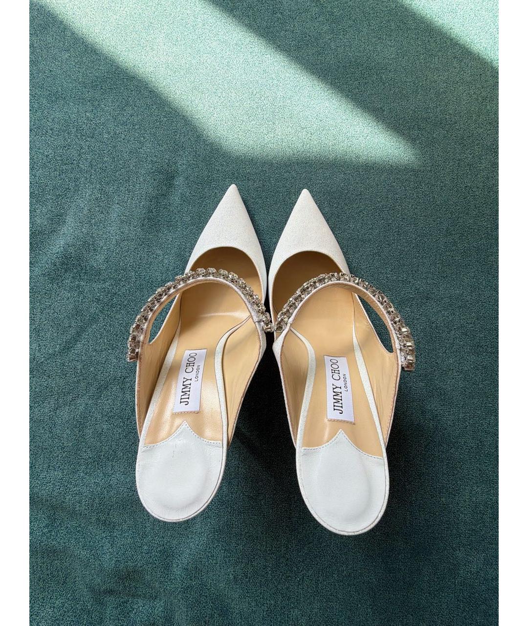 JIMMY CHOO Белые мюли, фото 3