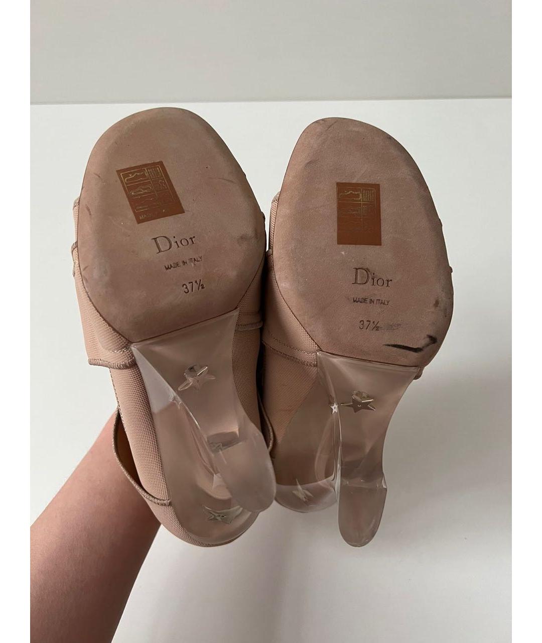 CHRISTIAN DIOR Бежевые туфли, фото 3