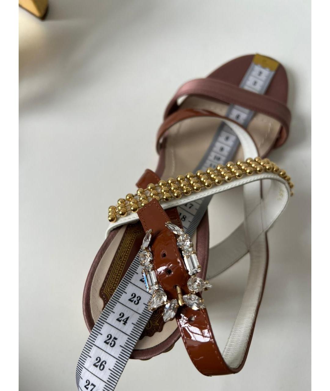 CHRISTIAN DIOR Розовые текстильные туфли, фото 7