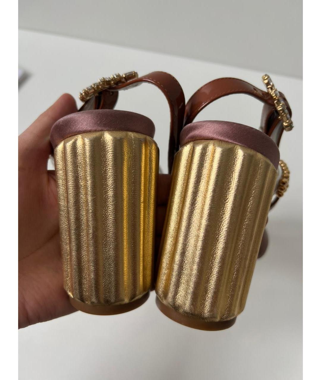 CHRISTIAN DIOR Розовые текстильные туфли, фото 4
