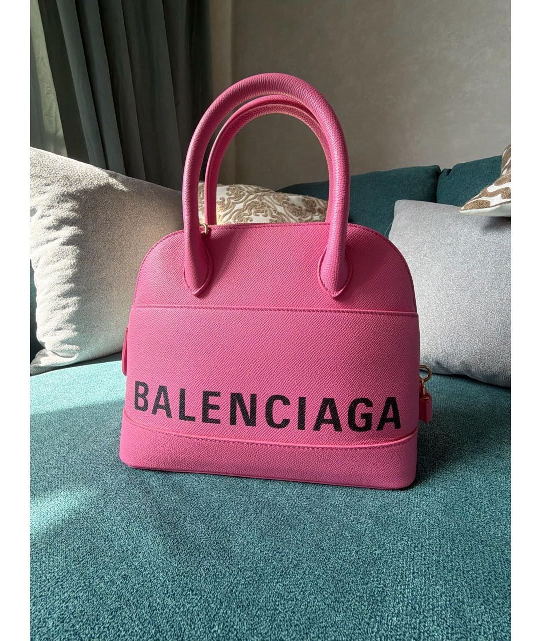 BALENCIAGA Розовая сумка с короткими ручками, фото 3