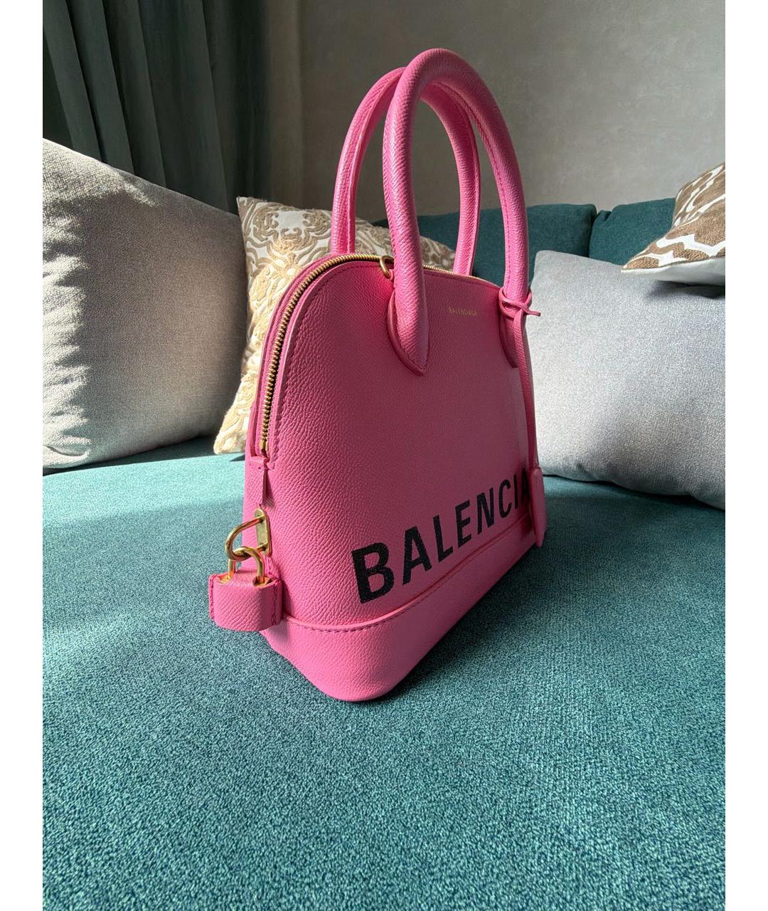 BALENCIAGA Розовая сумка с короткими ручками, фото 2