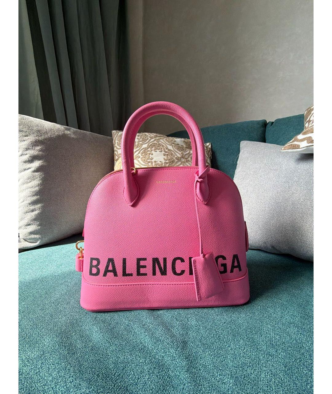 BALENCIAGA Розовая сумка с короткими ручками, фото 5