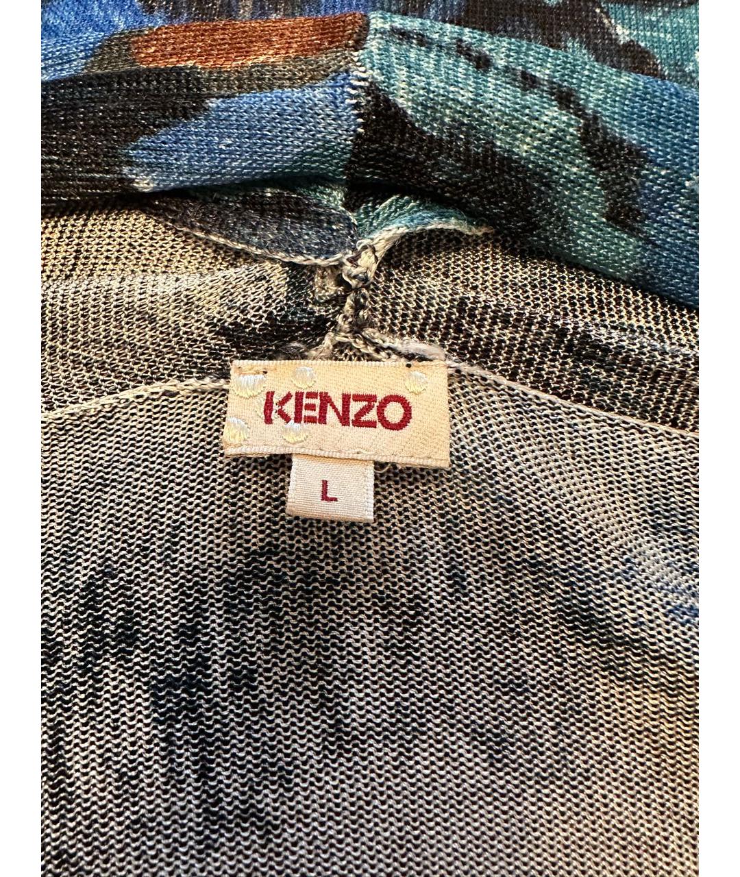 KENZO Мульти вискозный кардиган, фото 3