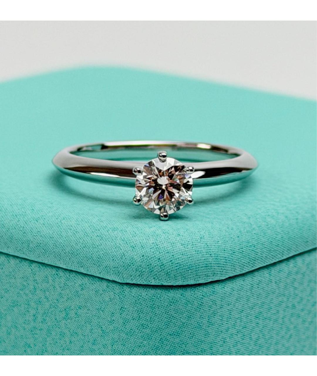 TIFFANY&CO Серебряное платиновое кольцо, фото 6