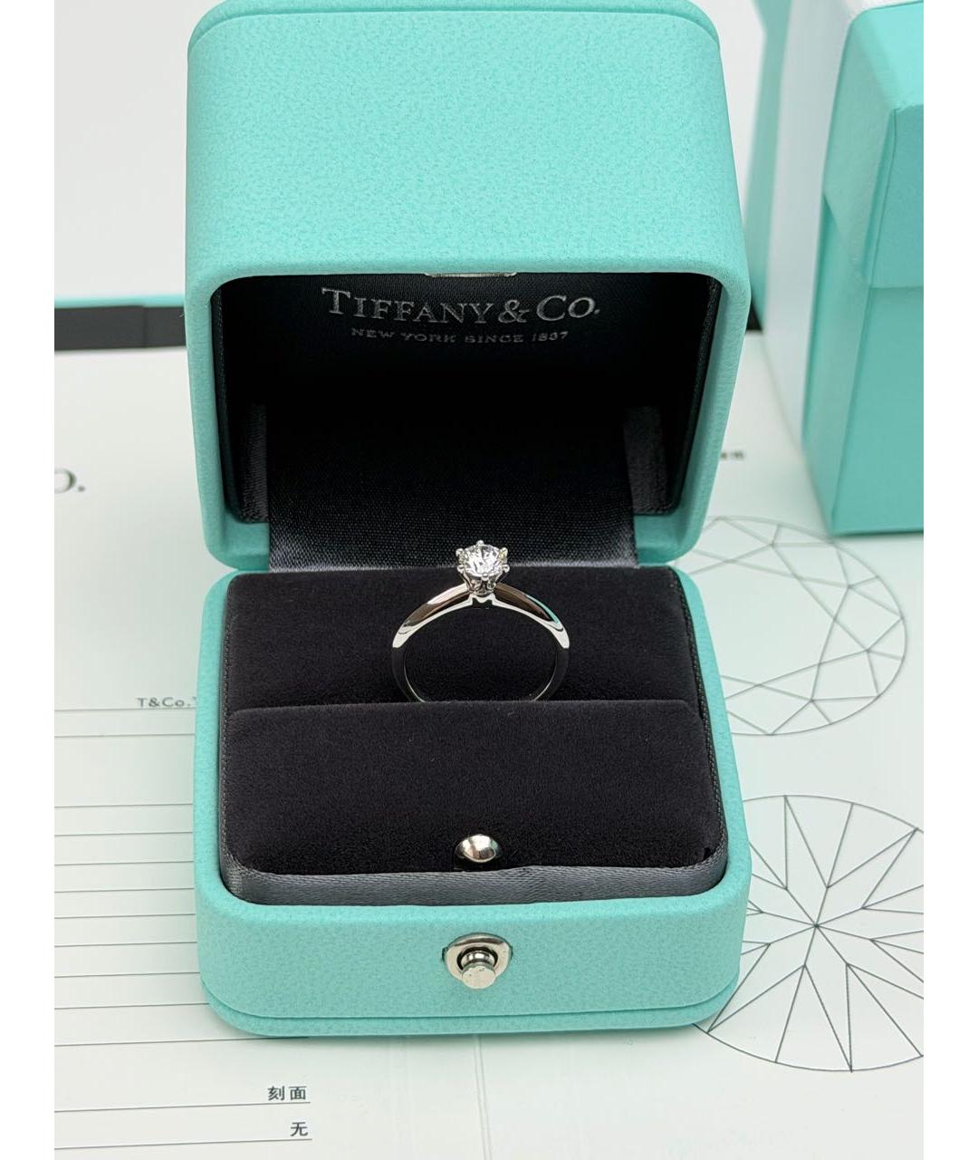 TIFFANY&CO Серебряное платиновое кольцо, фото 4