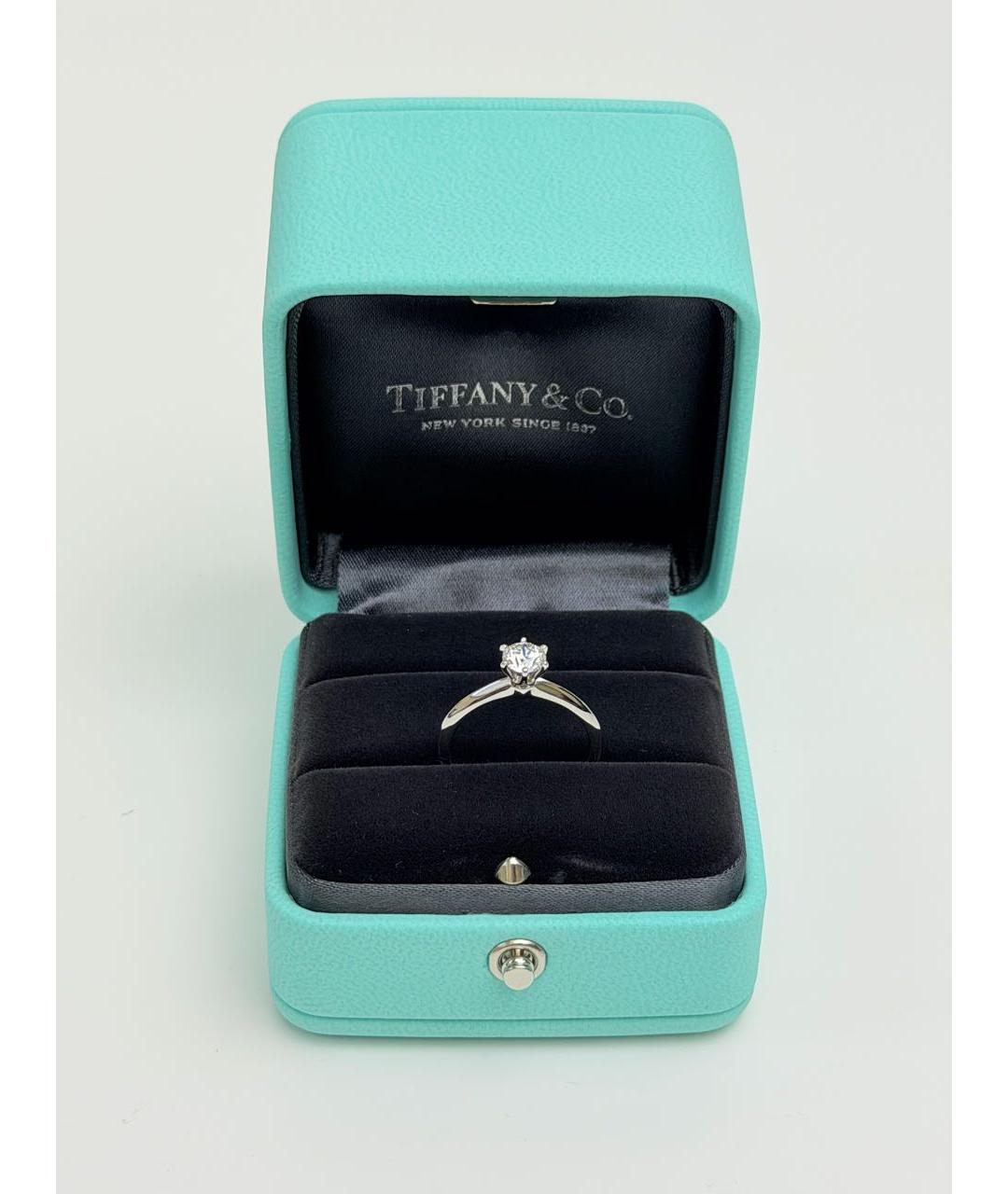 TIFFANY&CO Серебряное платиновое кольцо, фото 4