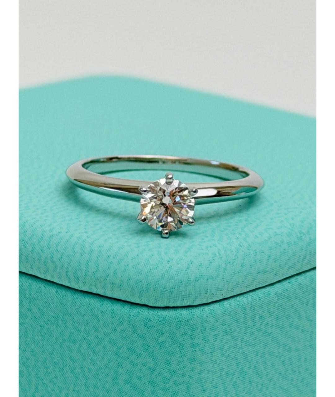 TIFFANY&CO Серебряное платиновое кольцо, фото 6