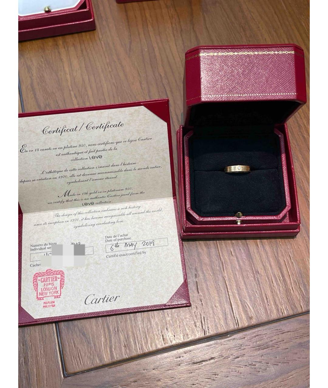 CARTIER Золотое кольцо из розового золота, фото 8