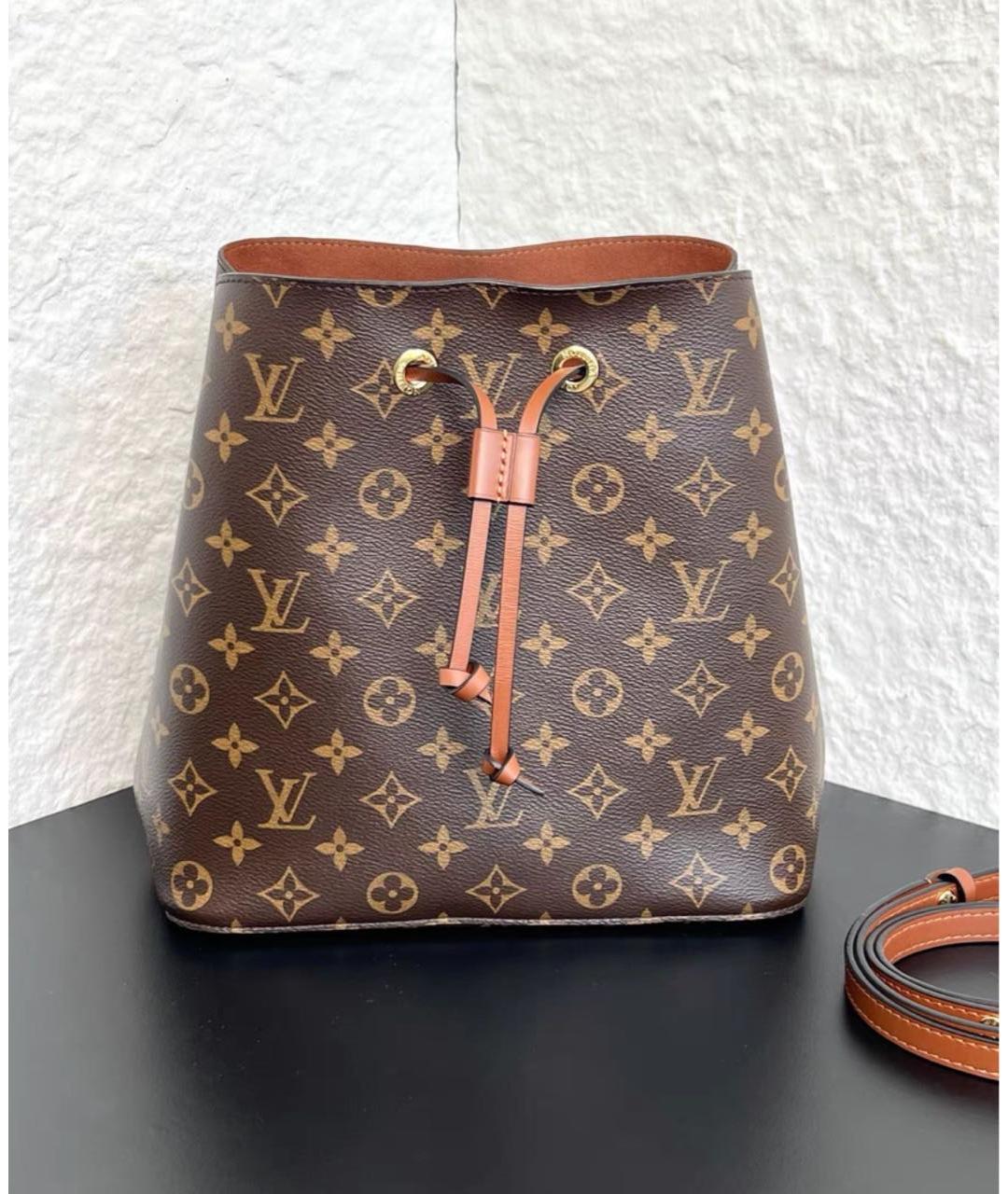LOUIS VUITTON Коричневая сумка через плечо из канвы, фото 6