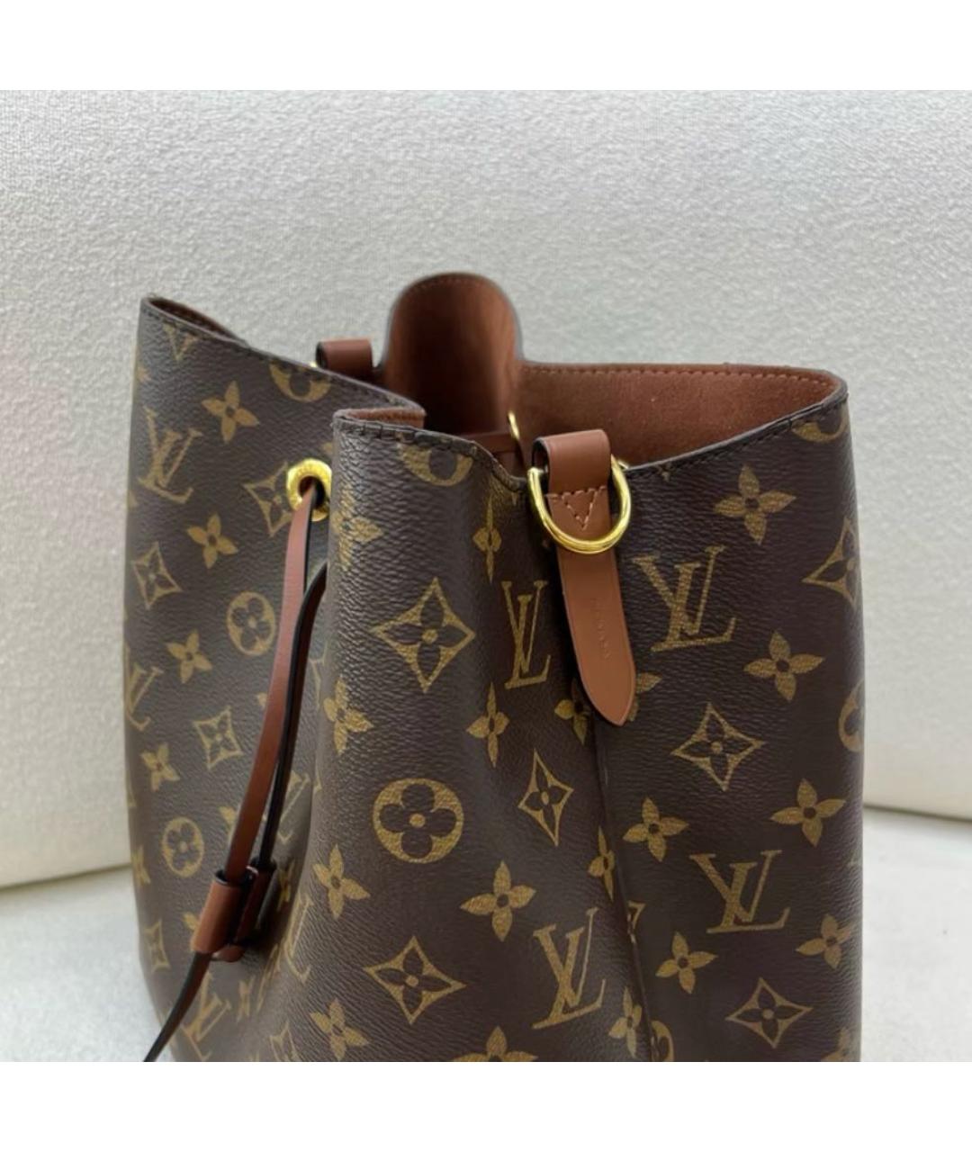 LOUIS VUITTON Коричневая сумка через плечо из канвы, фото 5