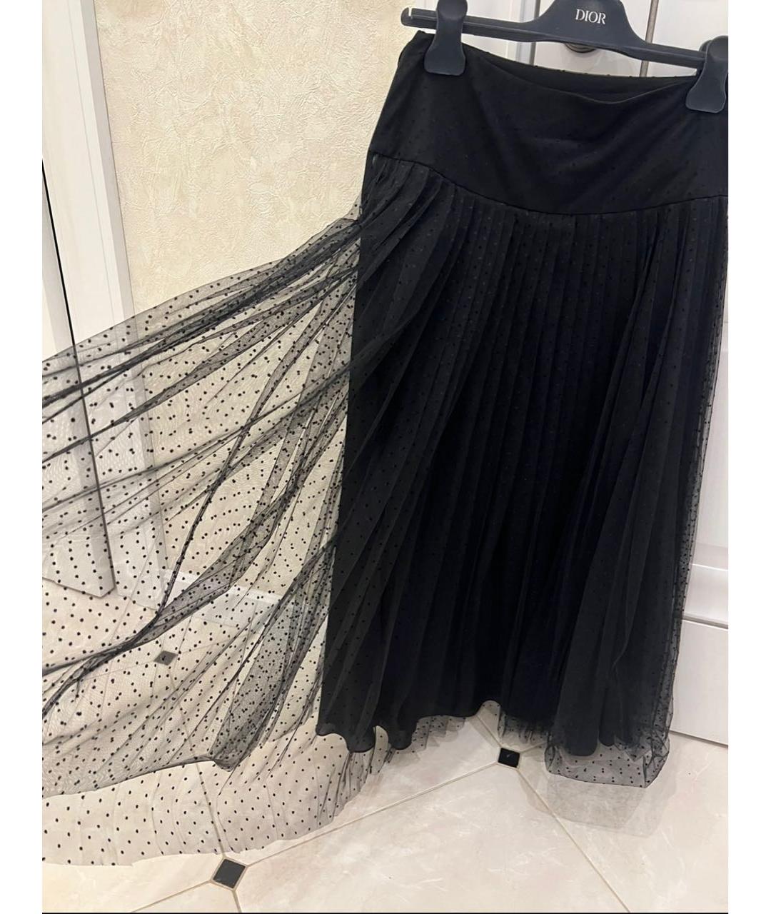 CHRISTIAN DIOR Черная юбка макси, фото 2