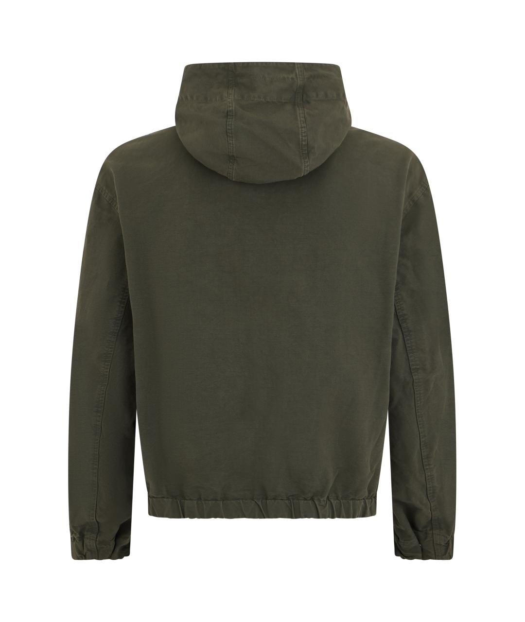 STONE ISLAND Хаки хлопковая куртка, фото 2