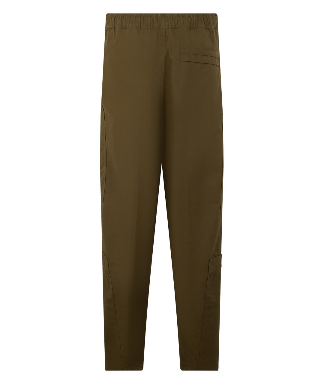 STONE ISLAND Хаки хлопковые повседневные брюки, фото 2