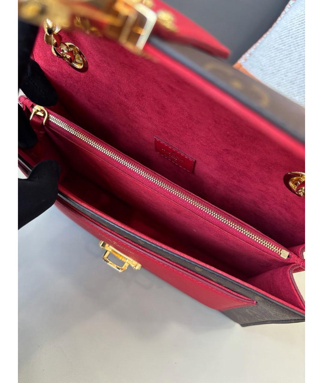 LOUIS VUITTON Коричневая сумка через плечо из канвы, фото 8
