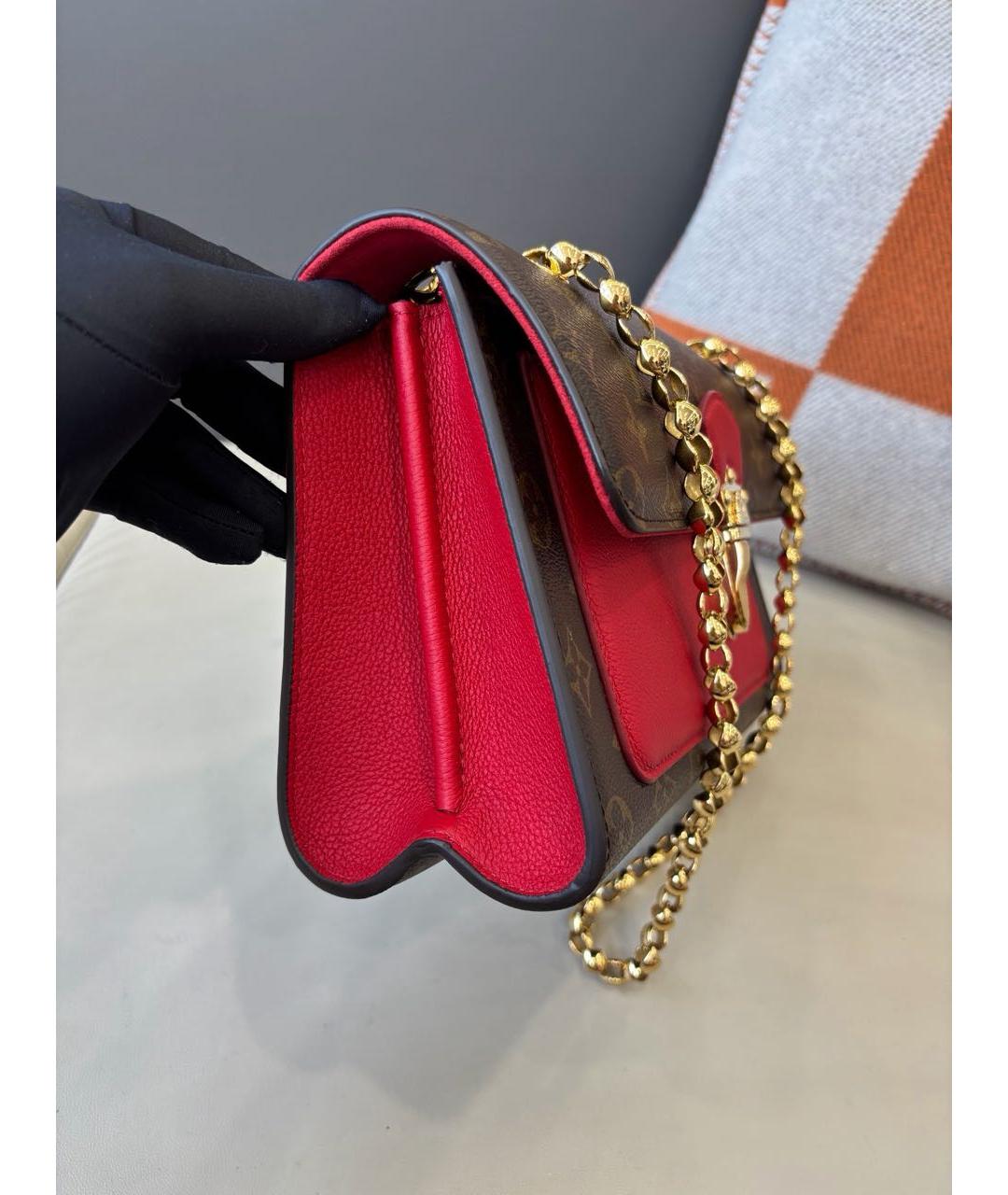 LOUIS VUITTON Коричневая сумка через плечо из канвы, фото 3